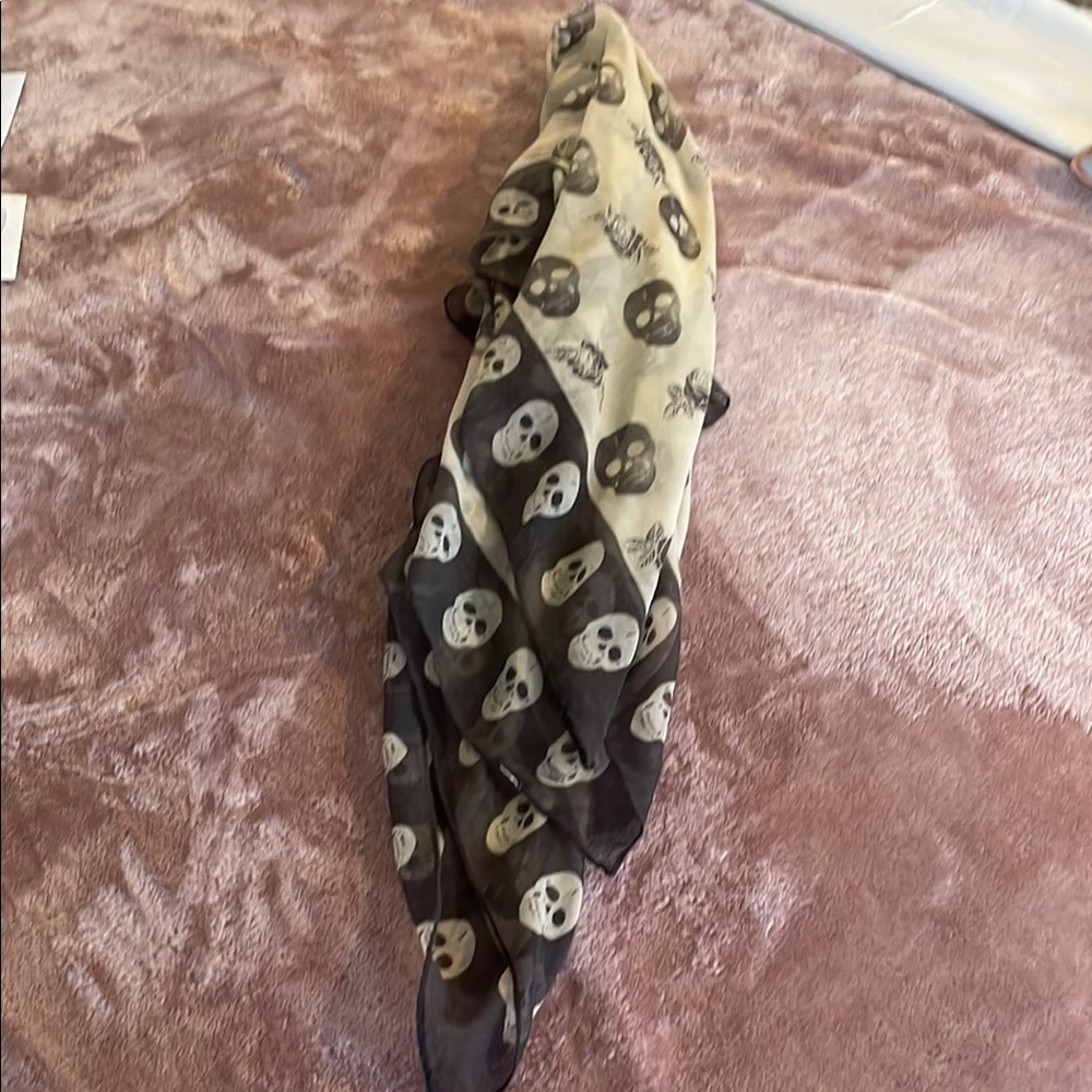 Skull Patterned Scarf